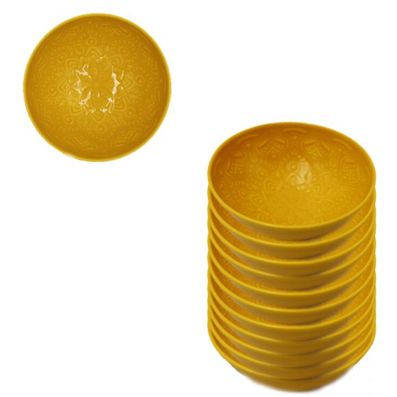 LUBIANA ORIENTAL | KY ŻÓŁTY | Salaterka 15 cm - 12 SZT | porcelana luz 