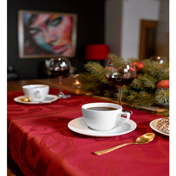 WYPRZEDAŻ! CHODZIEŻ CITY C001 BIAŁY Serwis kawowy 12 el / 6 osób / porcelana