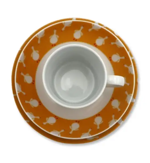 LUBIANA GĄSKI *9144 Komplet obiadowy dla dzieci 3 el | porcelana