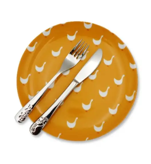 LUBIANA GĄSKI *9144 Komplet obiadowy dla dzieci 3 el | porcelana