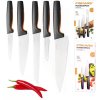 FISKARS FUNCTIONAL FORM 1057559+ 1057557 Komplet 5 noży kuchennych STARTER SET w pudełku / stal nierdzewna