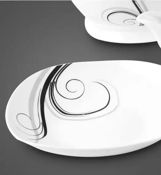 WYPRZEDAŻ! TADAR Dolce Vita Komplet 3 spodków pod filiżankę / porcelana