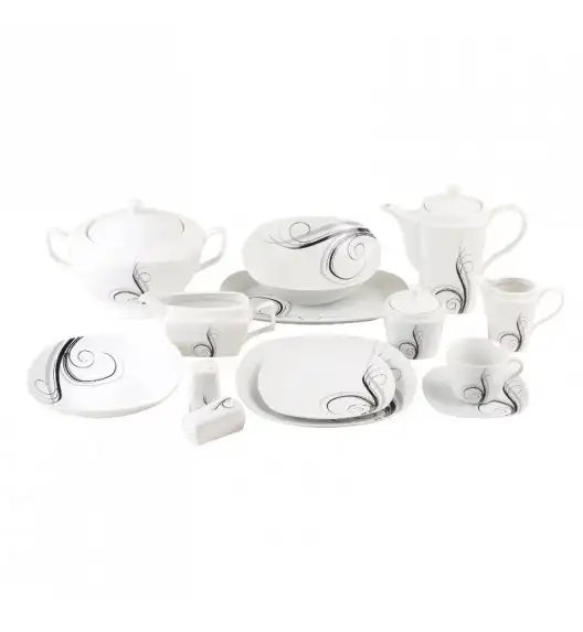 WYPRZEDAŻ! TADAR Dolce Vita Komplet 3 spodków pod filiżankę / porcelana