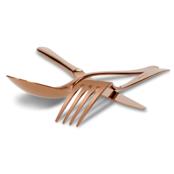 ZWIEGER VESPER COPPERY Sztućce komplet 48 elementów  dla 12 osób / miedziane