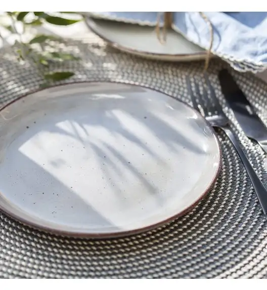 WYPRZEDAŻ! CHODZIEŻ CITY CT01 ŻYWIOŁY Talerz deserowy 20 cm / WULKANICZNA ZIEMIA / porcelana