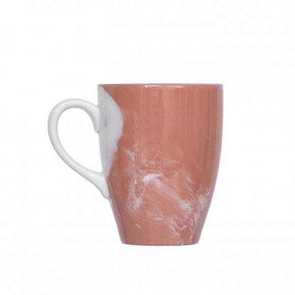 WYPRZEDAŻ! KUTAHYA LIMA HYPNOSE Komplet 2 kubków 240 ml czerwony / porcelana
