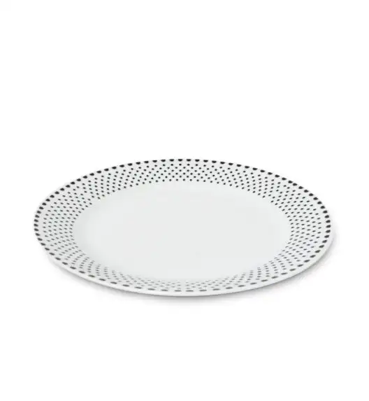 WYPRZEDAŻ! BELLA FIORE DOTS Komplet 9 talerzy dla 3 osób / porcelana