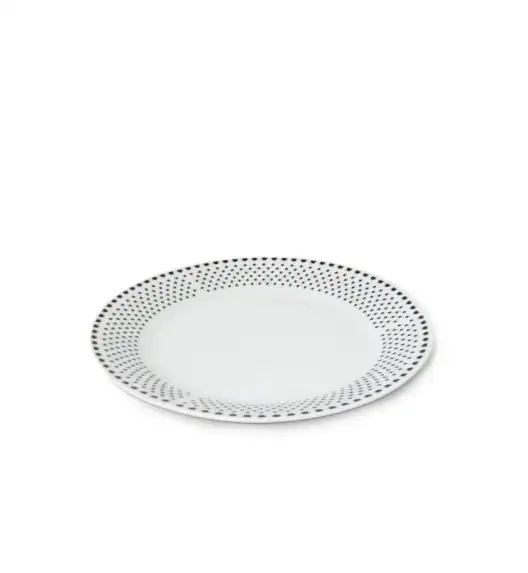 WYPRZEDAŻ! BELLA FIORE DOTS Komplet 6 talerzy dla 3 osób / porcelana