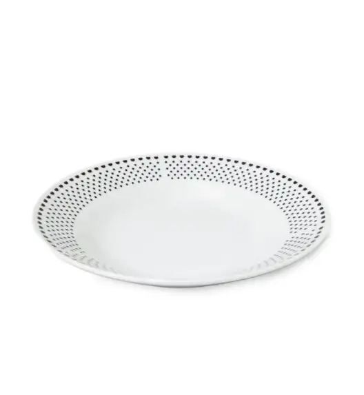 WYPRZEDAŻ! BELLA FIORE DOTS Komplet 6 talerzy dla 3 osób / porcelana