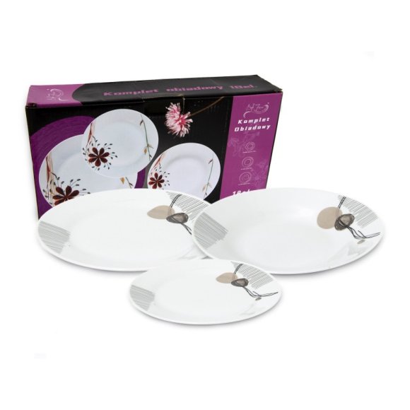 WYPRZEDAŻ! BELLA FIORE AR-53 Komplet 6 talerzy głębokich / porcelana