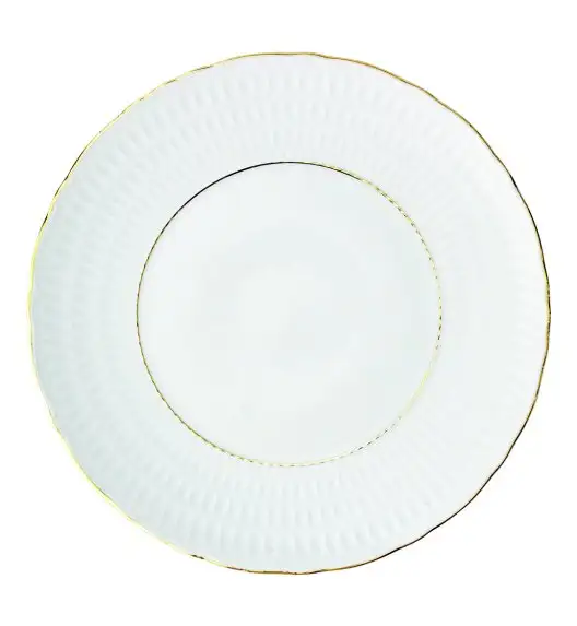 WYPRZEDAŻ! ĆMIELÓW SOFIA 3604 ZŁOTA LINIA Komplet 2 talerzy dla 1 osób / porcelana