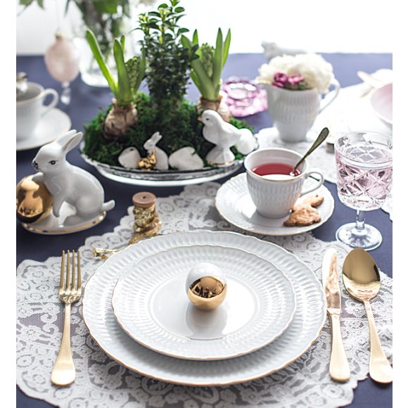 WYPRZEDAŻ! ĆMIELÓW SOFIA 3604 ZŁOTA LINIA Talerz obiadowy / porcelana