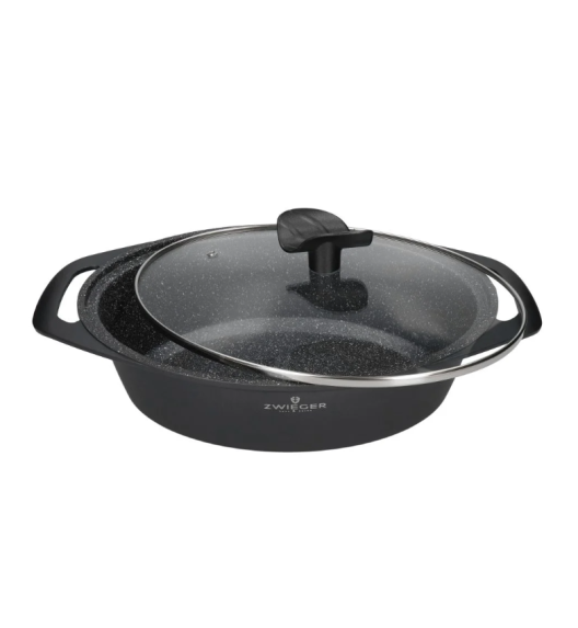 ZWIEGER FORTE Brytfanna 4,4 L z pokrywką 33 x 10 cm / czarna / aluminium