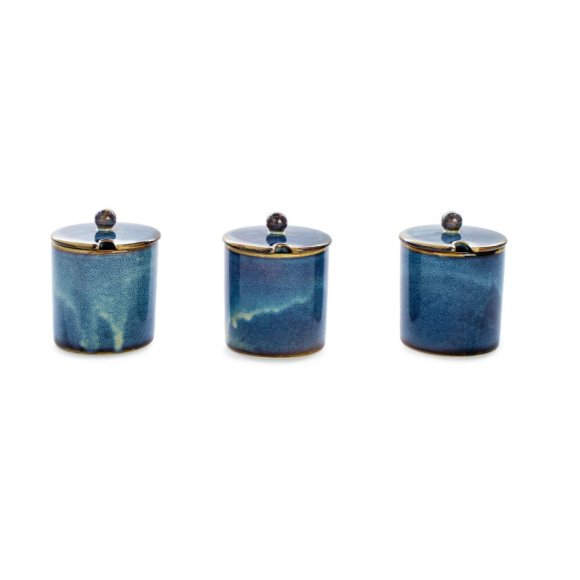 VERLO DEEP BLUE Cukiernica z pokrywką 220 ml / porcelana