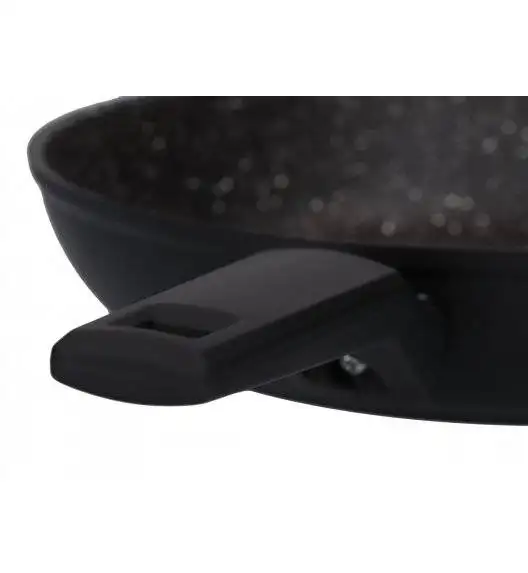 ZWIEGER FORTE Komplet Patelnia aluminiowa 20, 24, 26, 28 cm + pokrywki silikonowe / powłoka granitowa PFLUON / indukcja