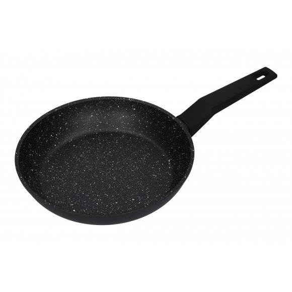 ZWIEGER FORTE Komplet Patelnia aluminiowa 20, 24, 28 cm + pokrywki silikonowe / powłoka granitowa PFLUON / indukcja