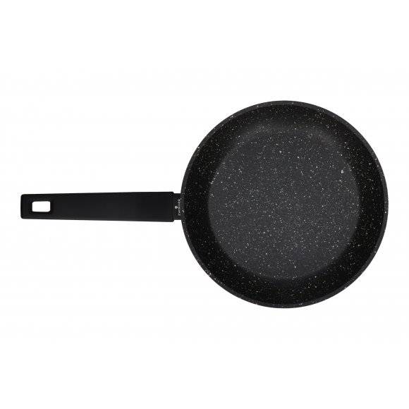 ZWIEGER FORTE Komplet Patelnia aluminiowa 20, 24, 28 cm + pokrywki silikonowe / powłoka granitowa PFLUON / indukcja