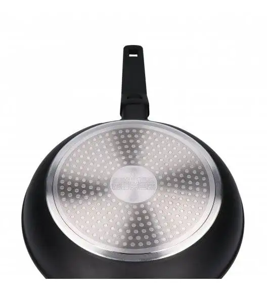 ZWIEGER FORTE Komplet Patelnia aluminiowa 20, 24, 28 cm + pokrywki silikonowe / powłoka granitowa PFLUON / indukcja