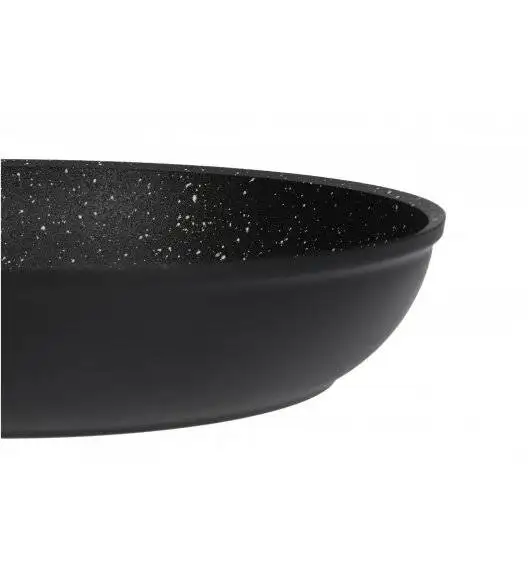 ZWIEGER FORTE Komplet Patelnia aluminiowa 20, 24, 28 cm + pokrywki silikonowe / powłoka granitowa PFLUON / indukcja