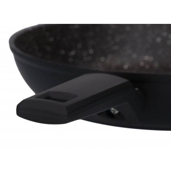 ZWIEGER FORTE Komplet Patelnia aluminiowa 20, 24, 28 cm + pokrywki silikonowe / powłoka granitowa PFLUON / indukcja