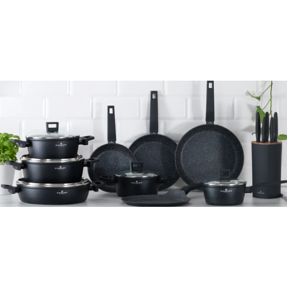 ZWIEGER FORTE Komplet garnków z pokrywkami 8 el /16, 18, 20, 24 cm/ aluminium