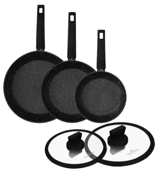 ZWIEGER FORTE Komplet garnków z pokrywkami 8 el /16, 18, 20, 24 cm + Patelnia 20, 24, 28 cm+ pokrywki Zwieger / aluminium