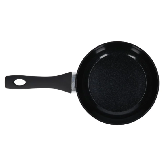 ZWIEGER ROCCA Komplet Patelnia 20, 24, 28 cm + pokrywki silikonowe | aluminium | powłoka ceramiczna | indukcja