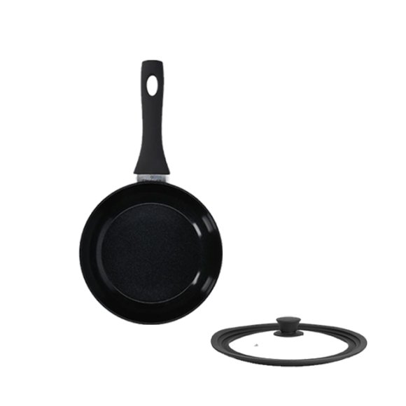 ZWIEGER ROCCA Patelnia 20 cm + pokrywka silikonowa | aluminium | powłoka ceramiczna | indukcja