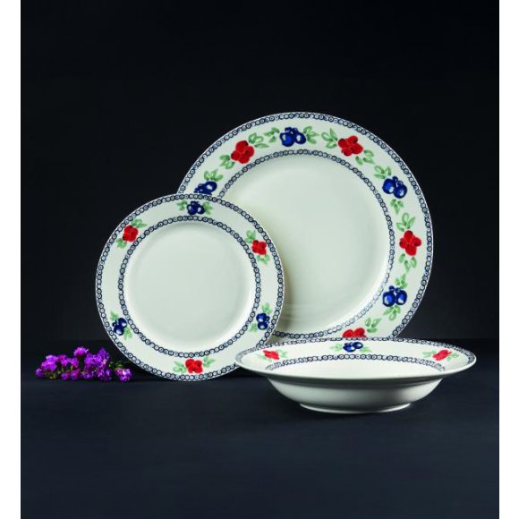 AMBITION KALINA Serwis obiadowy 18 elementów dla 6 osób / porcelana