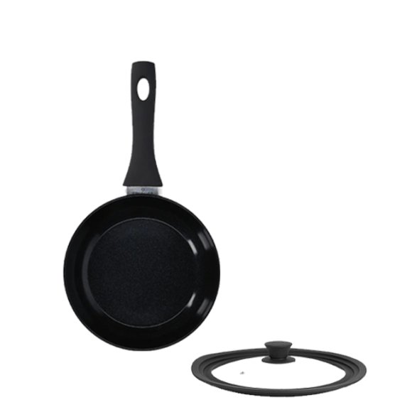 ZWIEGER ROCCA Patelnia 24 cm + pokrywka silikonowa | aluminium | powłoka ceramiczna | indukcja