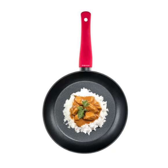 AMBITION CORAL Patelnia z powłoką Qualum Basic 22 cm / aluminium
