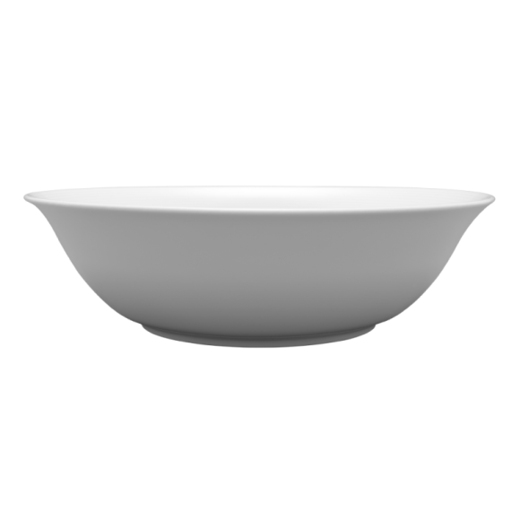 LUBIANA ETO Salaterka / Miska 23 cm | prążki | biała porcelana