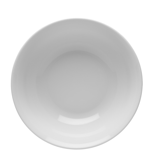 LUBIANA ETO Salaterka / Miska 23 cm | prążki | biała porcelana