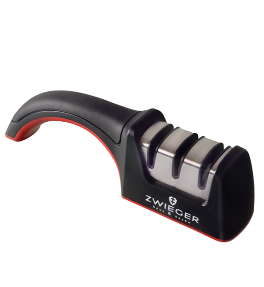 ZWIEGER DARQUE Komplet 5 noży w bloku drewnianym / stal nierdzewna + ostrzałka Rapid 