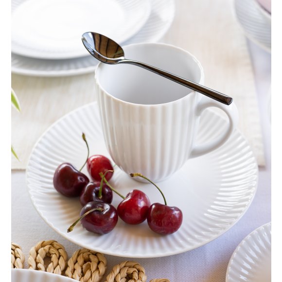 LUBIANA DAISY Serwis obiadowy 12 osób / 48 elementów | biała porcelana