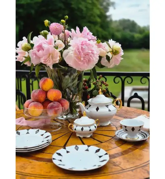 ĆMIELÓW ALASKA G539 DAMA KIER Filiżanka niska 180 ml / na nodze / porcelana