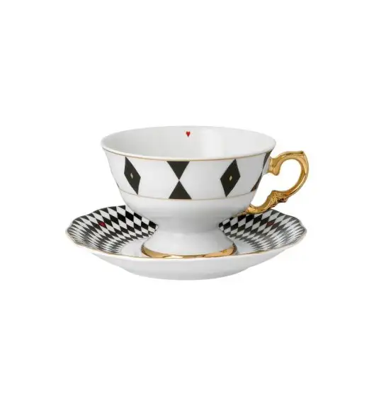 ĆMIELÓW ALASKA G539 DAMA KIER Spodek pod filiżankę 14 cm / duże kółko / porcelana