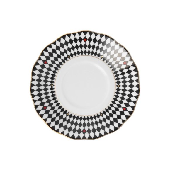 ĆMIELÓW ALASKA G539 DAMA KIER Spodek pod filiżankę 14 cm / duże kółko / porcelana