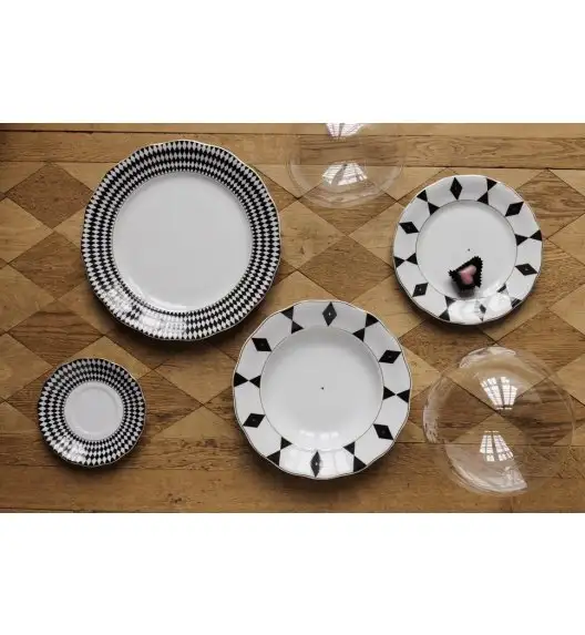 ĆMIELÓW ALASKA G539 DAMA KIER Spodek pod filiżankę 14 cm / duże kółko / porcelana