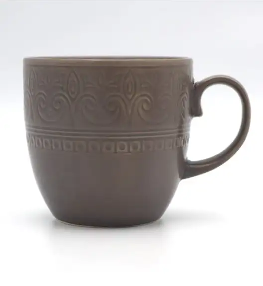 LUBIANA FESTA KU00 BRĄZOWY Kubek 400 ml / porcelana luz