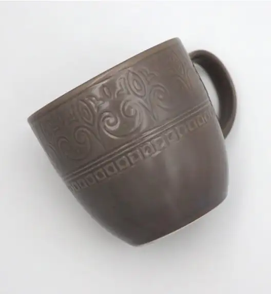 LUBIANA FESTA KU00 BRĄZOWY Kubek 400 ml / porcelana luz