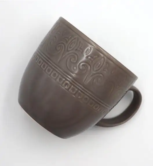 LUBIANA FESTA KU00 BRĄZOWY Kubek 400 ml / porcelana luz