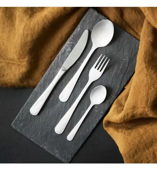 AMBITION NAPOLI Sztućce Komplet 72 el w pudełku / 18 osób / połysk