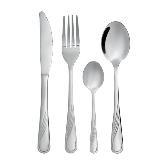 AMBITION NAPOLI Sztućce Komplet 72 el w pudełku / 18 osób / połysk