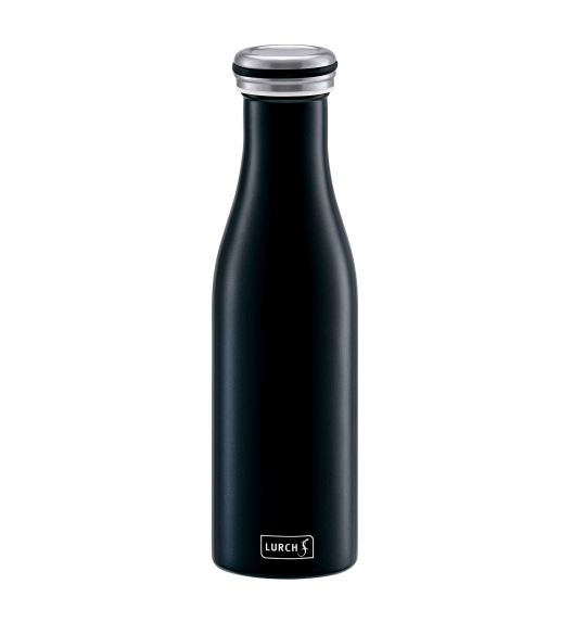 WYPRZEDAŻ! LURCH Termiczna butelka stalowa 0,75 l czarna matowa / stal nierdzewna / FreeForm