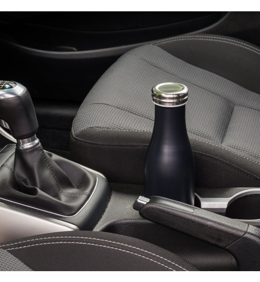 WYPRZEDAŻ! LURCH Termiczna butelka stalowa 0,75 l czarna matowa / stal nierdzewna / FreeForm