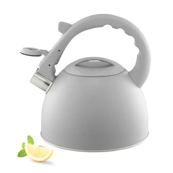 AMBITION GRIS Czajnik z gwizdkiem 2,5 l / szary / indukcja