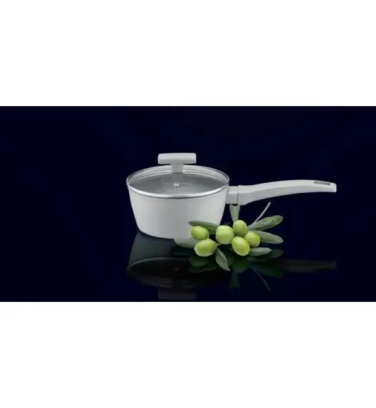 AMBITION GRIS Rondel z pokrywką 16 cm / 1,2 l / aluminium / z powłoką Qualum Basic