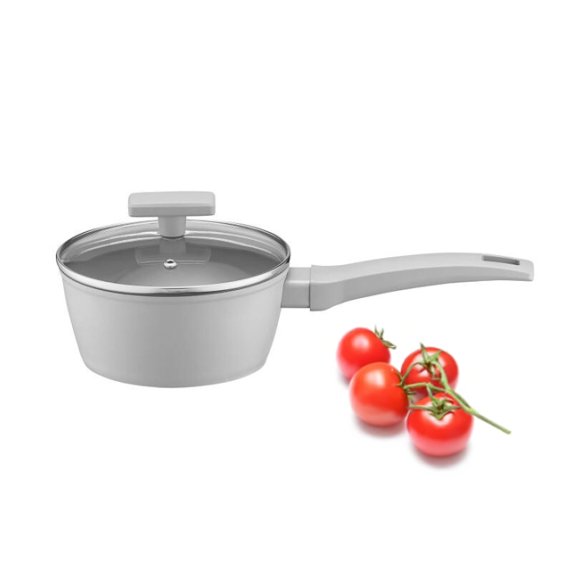 AMBITION GRIS Rondel z pokrywką 16 cm / 1,2 l / aluminium / z powłoką Qualum Basic