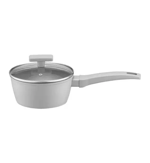 AMBITION GRIS Rondel z pokrywką 16 cm / 1,2 l / aluminium / z powłoką Qualum Basic